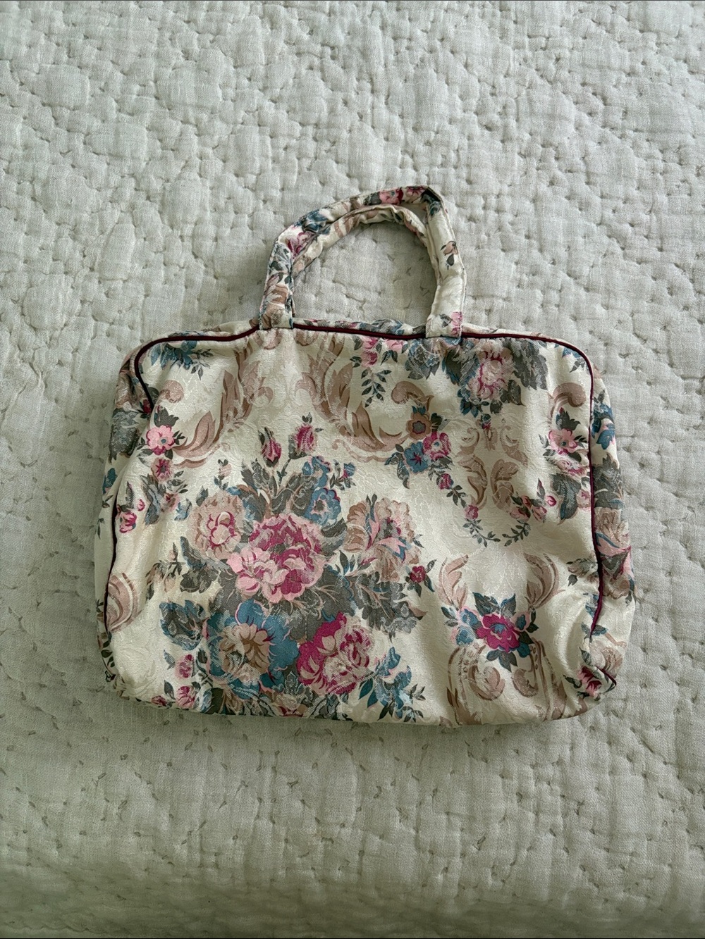 Vintage Victoria’s Secret floral makeup Bag